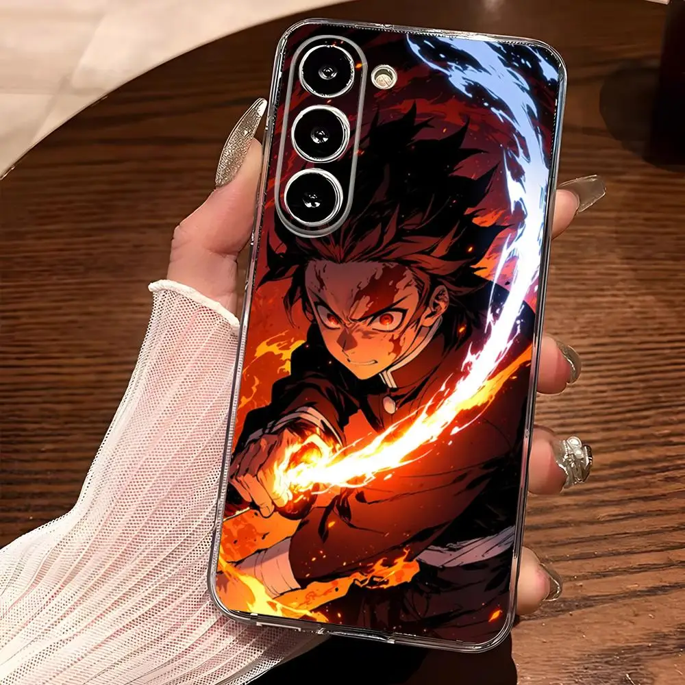 Чехол для телефона Hot Anime D-emons S-layers Samsung S25 S24 Ultra S23 Fe S22 S20 S21 Plus A13 A14 A16 A54 A24 прозрачный