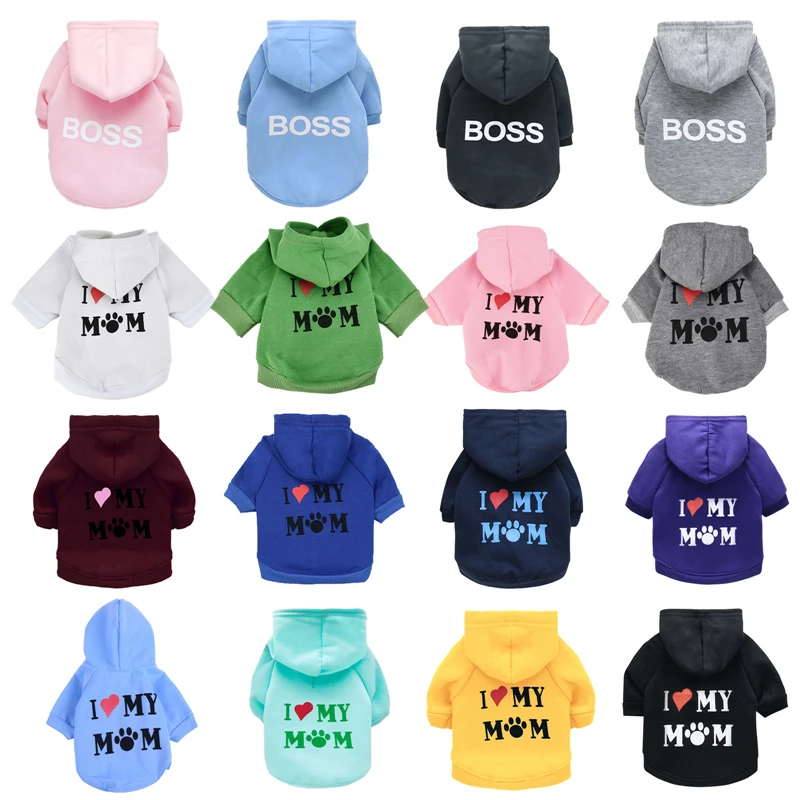 

Winter Warm Dog Clothes For Small Medium Dogs Pets Hoodies Sweater Clothing Chihuahua Puppy Cat Costume Coat XS-XL Ropa Perro
