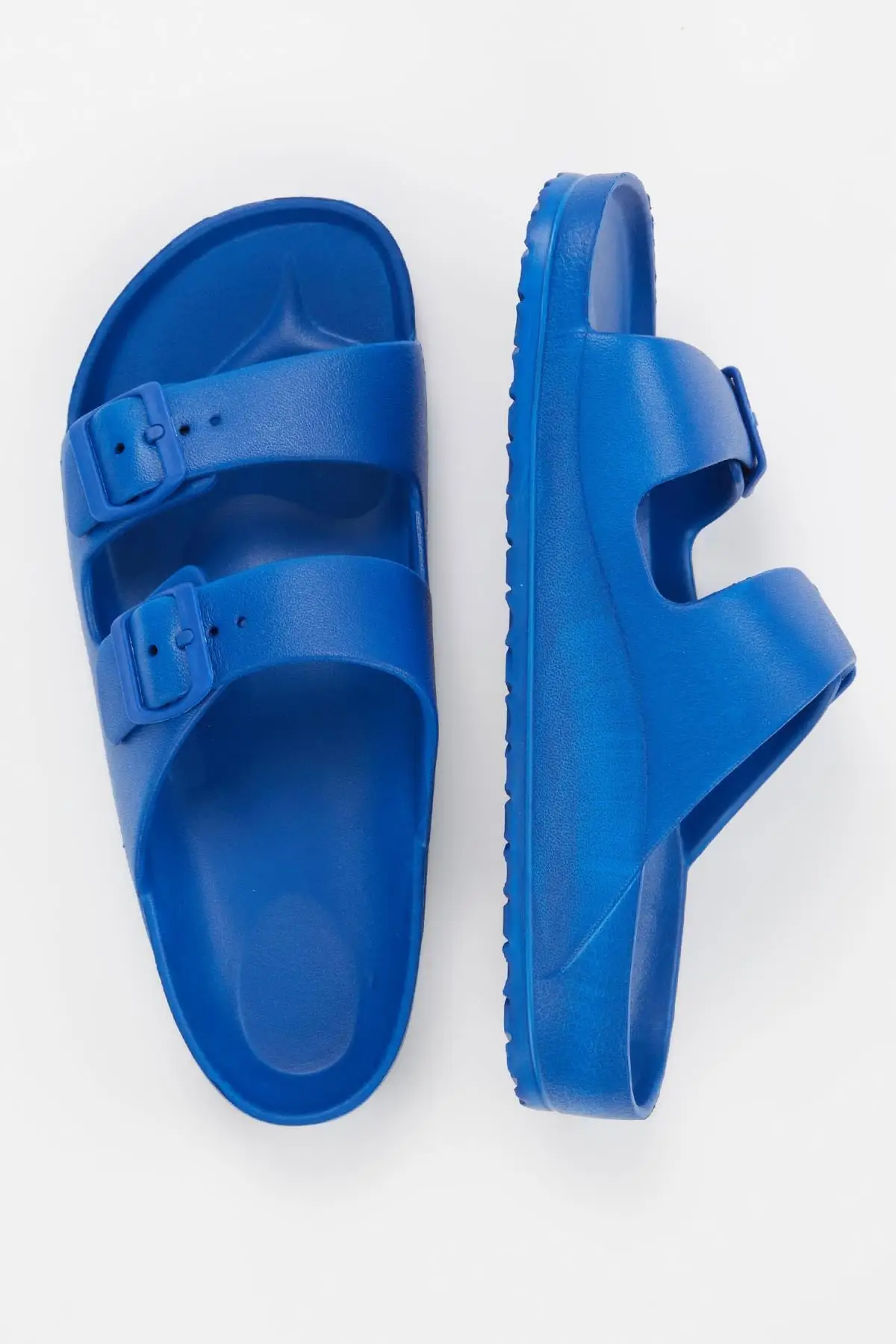

Blue Male Fashion High Quality Plus Size Home Beach Sandals Men Casual Durable Anti Skid Peep Toe Summer Sandals Sandalias 40-45