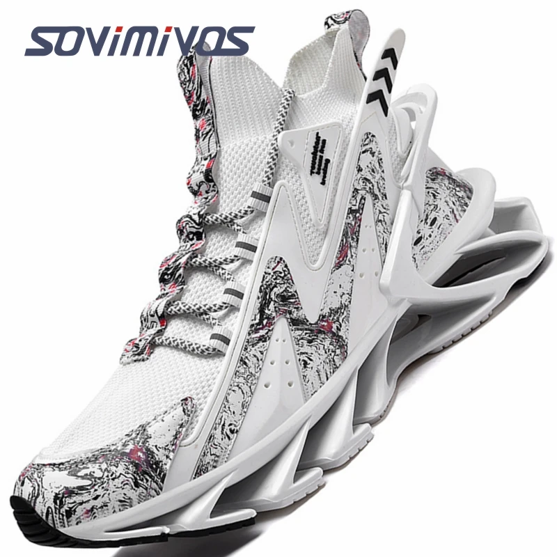 

Men's Blade Running Shoes Breathable Sneakers Design Antiskid Damping Outsole Hight Quality Sport Shoes Training Jogging Shoes