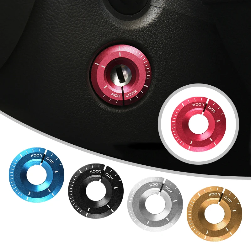 

Car Engine Start Ignition Cover Styling Ringhole Stickers For Volkswagen VW Golf Polo Sportsvan Passat Santana Jetta Auto Style
