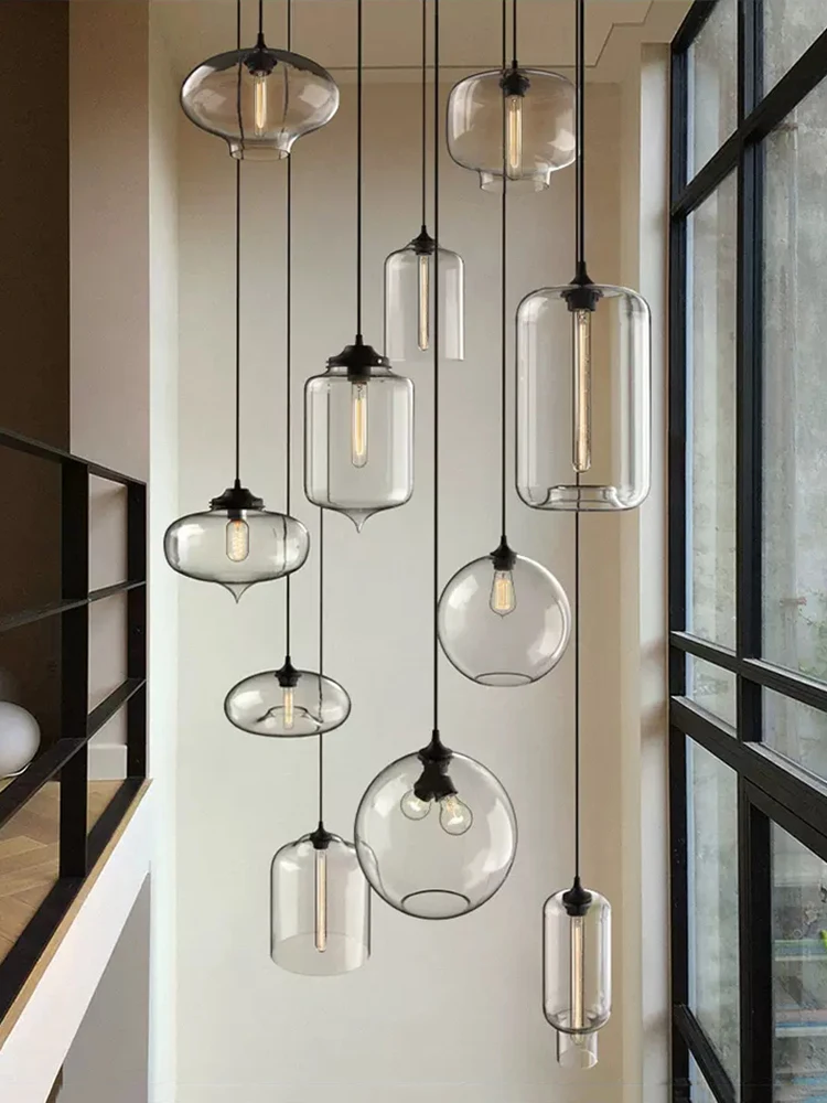 

Nordic Designer Glass Pendant Lights Lighting Modern Led Ceiling Pendant Lamp for Living Room Porch Indoor Home Decor Luminaria