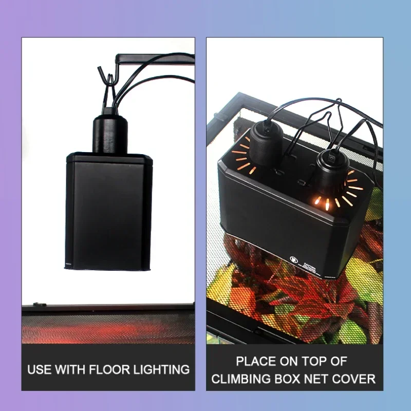 Абажур для рептилий керамическая головка лампы UVB нагревательная лампа двойные