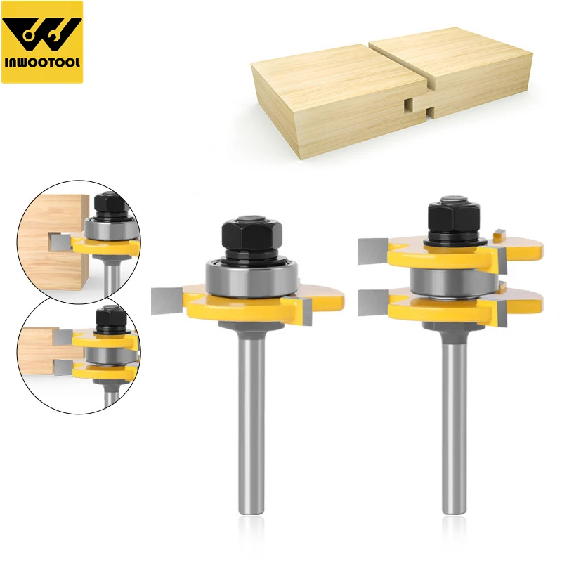 

Electric Drill Bit Set Woodworking Three Blades Milling Cutter Tenon Knife Power Tool Home Improvement Carpenter DIY Furniture