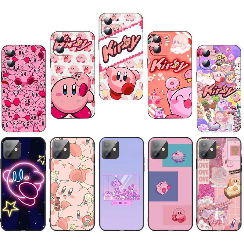 TP1 Anime Cute K-Kirbys Soft Silicone Case for iPhone X XS XR Pro Max 8 7 6 6s Plus SE Cover