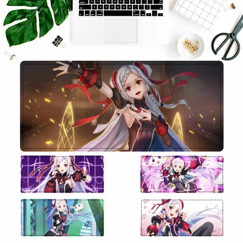 

Gaming Mousepad XXL Laptop PC Large Mouse Pad Locking Edge Rubber Keyboards Washed Desk Mice Mat for Sword Art Online Yuna Fans