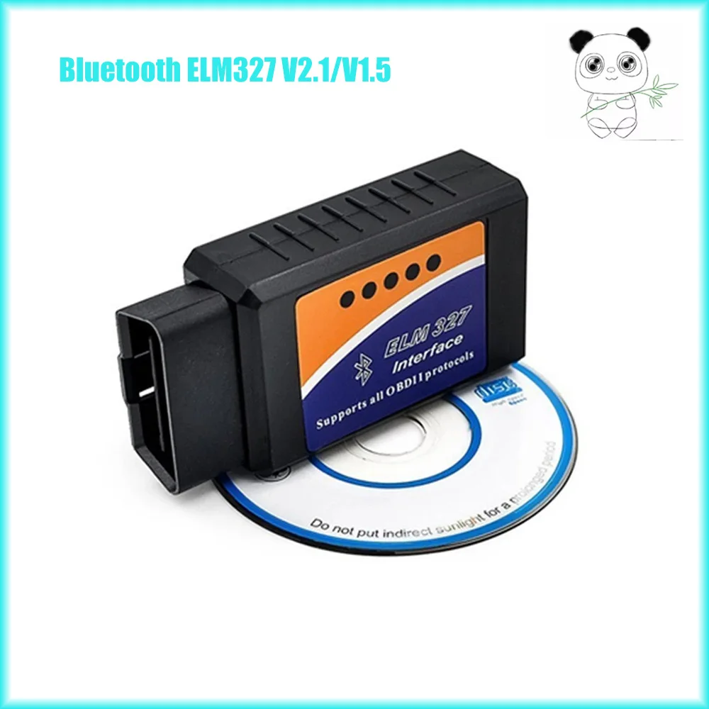 

V2.1 ELM327 Bluetooth V1.5 OBD2 Scanner Car Diagnostic Tool Work Android/IOS/Win Auto Torque ELM 327 OBDII Interface Code Reader