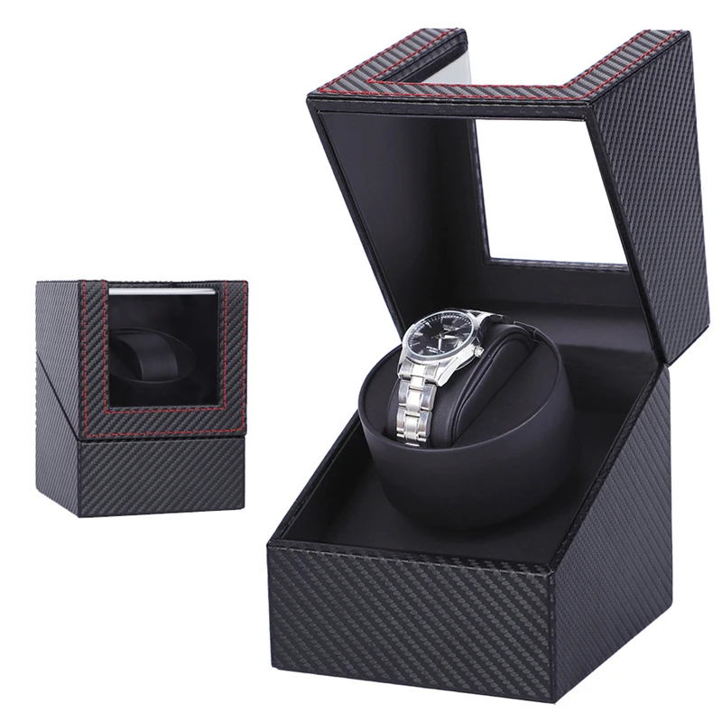 

New Upgrade PU Watch Winder Motor Shaker Automatic Mechanical Shakers Accessories Adjustable Electric Winding Watches Boxes