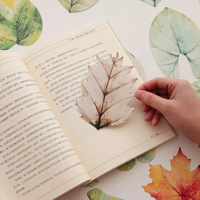 Beautiful Leaves Shape Shaped Creative Postcard Artistic Style Funny Bookmark Birthday Greeting Card Christmas |