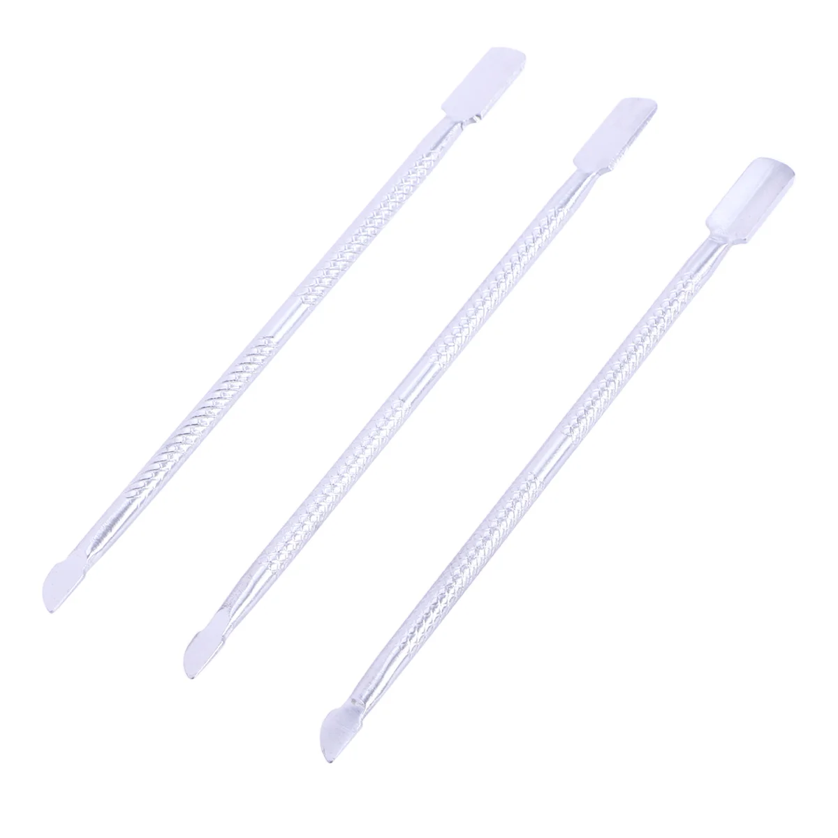 

3pcs Stainless Steel Nail Cuticle Remover Spoon Pusher Manicure Pedicure Care Tool
