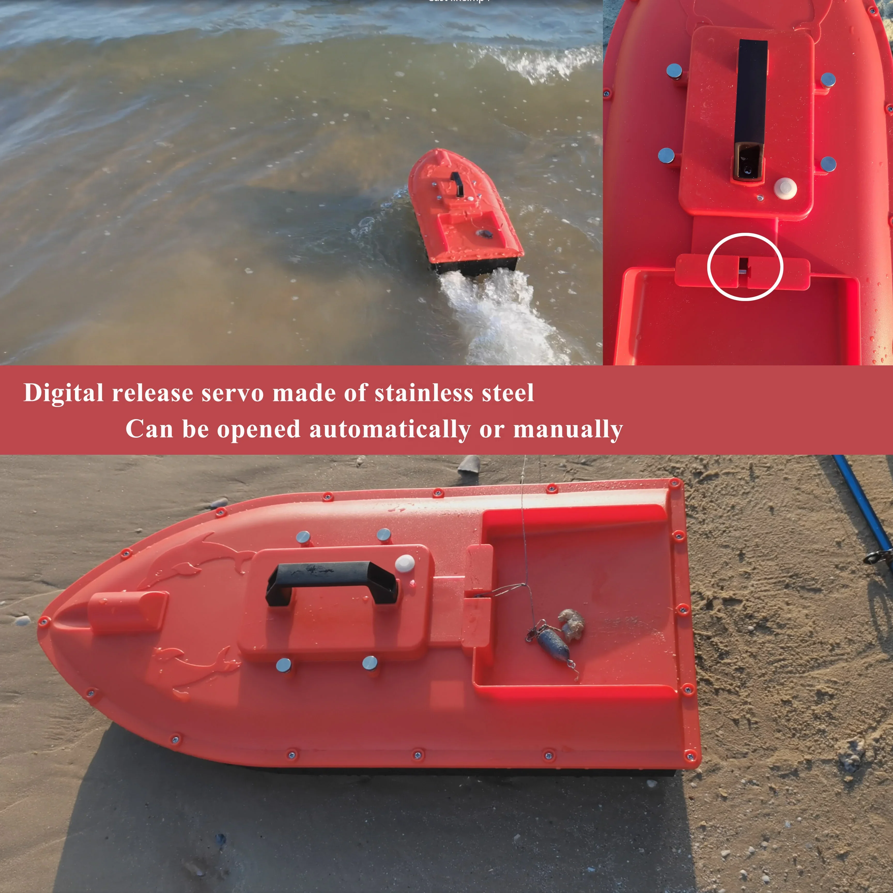 Jabo Dolphin Smart RC Surfer GPS Лодка для рыболовной приманки со штифтом спуска лески и