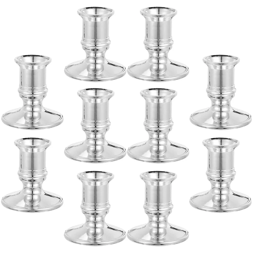 

Electronic Base Plastic Holder Candleholder Wedding Candlestick Holders Desktop Centerpiece