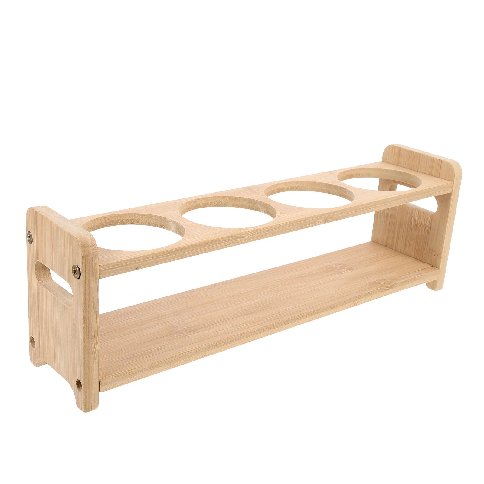 

Rack Bottle Holder Storage Kitchen Seasoning Organizer Condiment Wooden Countertop Gifts Oil Shelf Jar Stand Olivesyrupwood