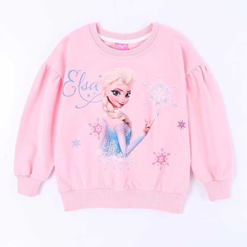 2022 New Tee Shirt Girl Clothing Long Sleeves for Children's T-shirt Girls  Tops Sofia Quality Cotton Frozen Elsa Kids Clothes