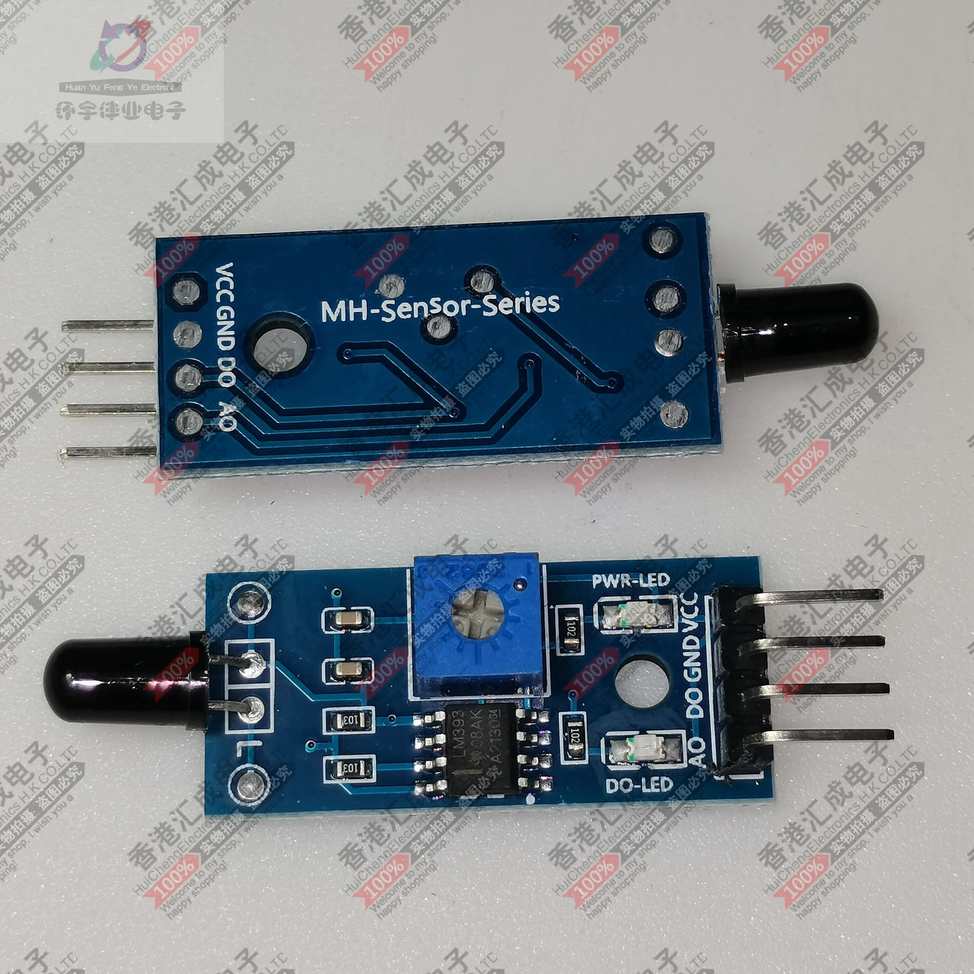

4-pin flame sensor module fire source detection module infrared receiving module New original