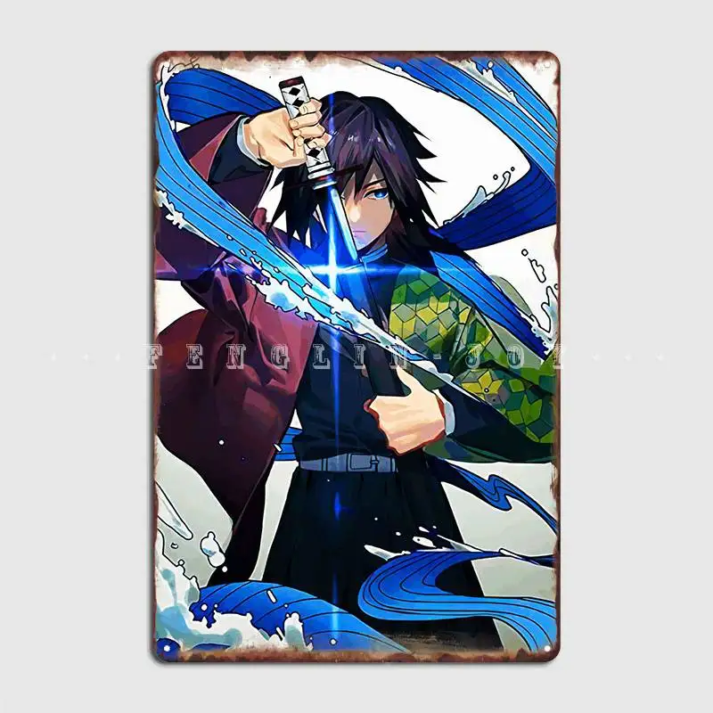 

Demon Slayer Metal Sign Painting Decor Garage Club Pub Classic Tin Sign Poster
