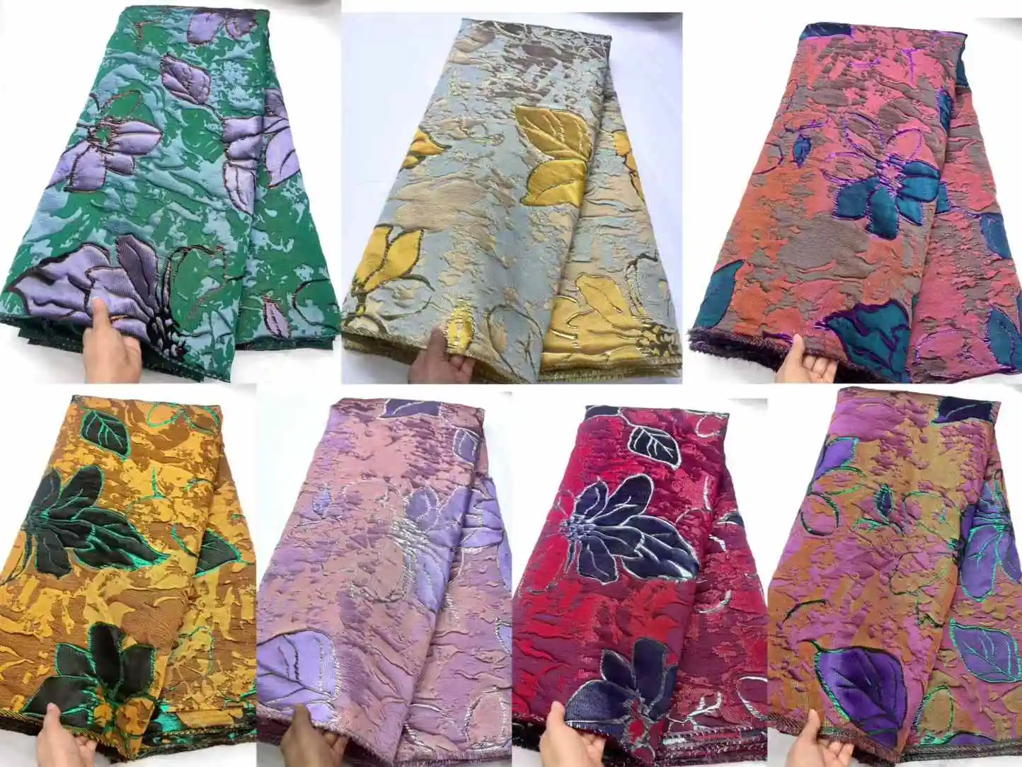 НОВАЯ французская парчовая жаккардовая кружевная ткань роскошное африканское