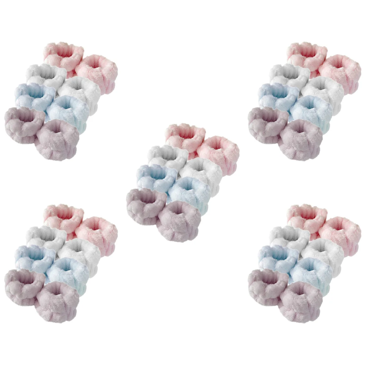 

20 Pairs of Wrist Spa Wash Bands Wash Bands Spa Wristbands Breathable Washing Wristbands