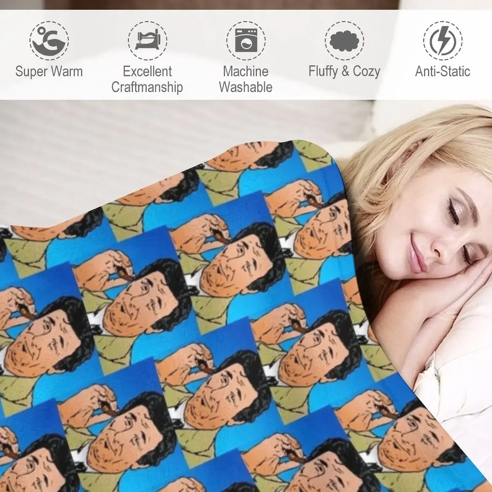 Одеяло Peter Falk Columbo фланелевая ткань волосатые одеяла