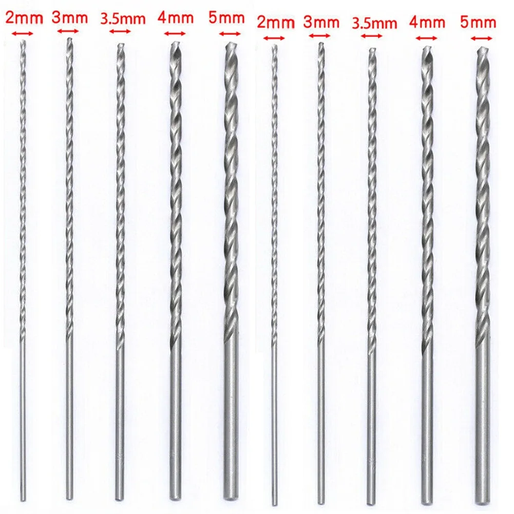 

Quality Durable New Drill Bit Drill Bit Set 150mm Length 2mm/3mm/3.5mm/4mm/5mm Extra Long For Drilling Machines