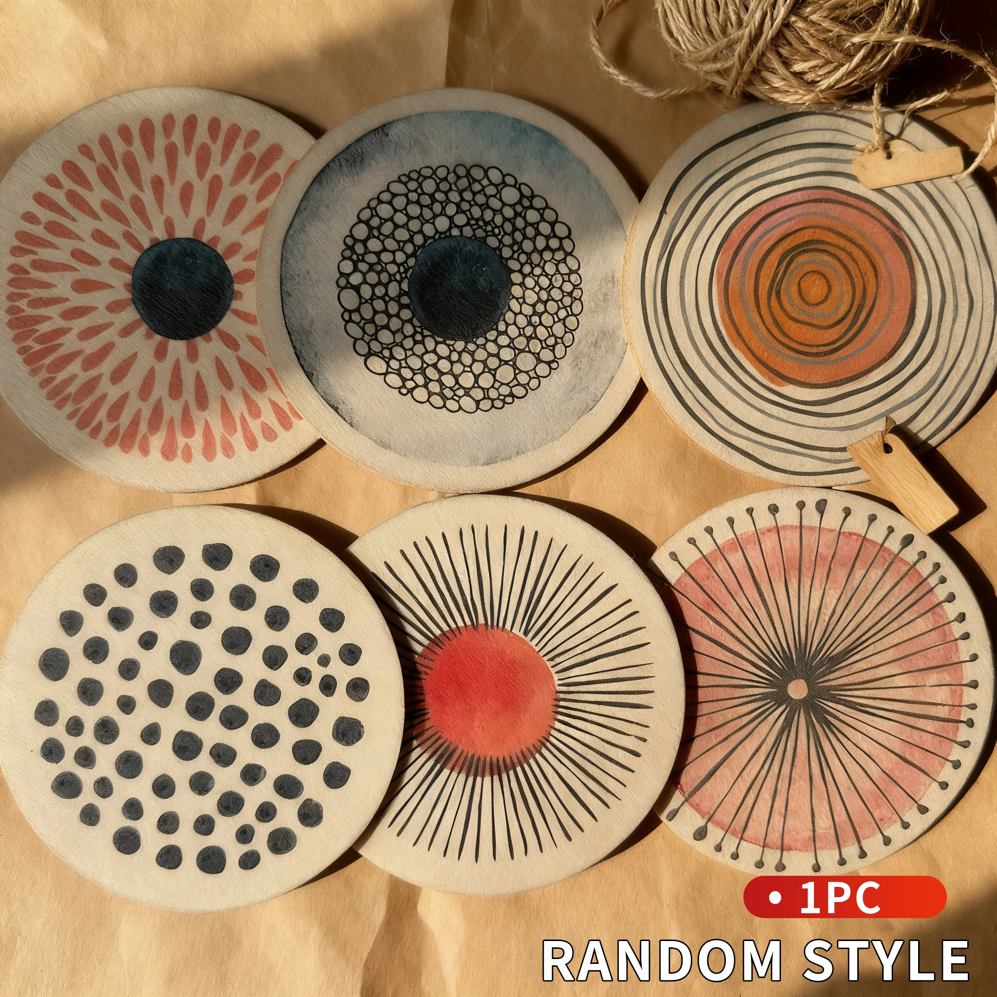 

Набор из 1/3/6 окрашенных подставок из дерева