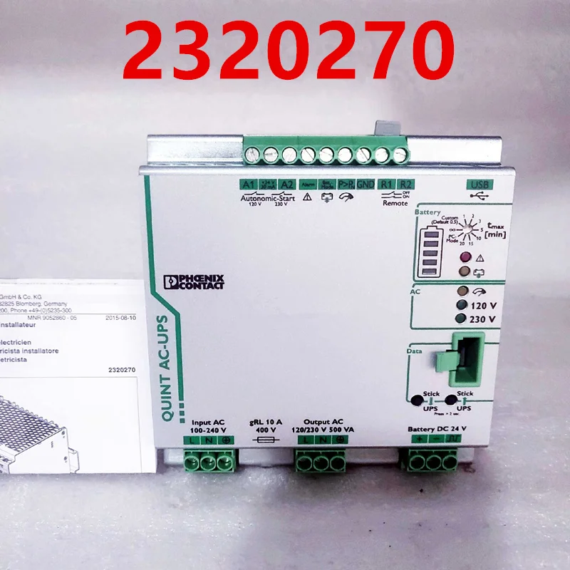 Новый оригинальный телефон Phoenix Contact, источник бесперебойного питания 2320270 QUINT-UPS/1AC/1AC/500VA