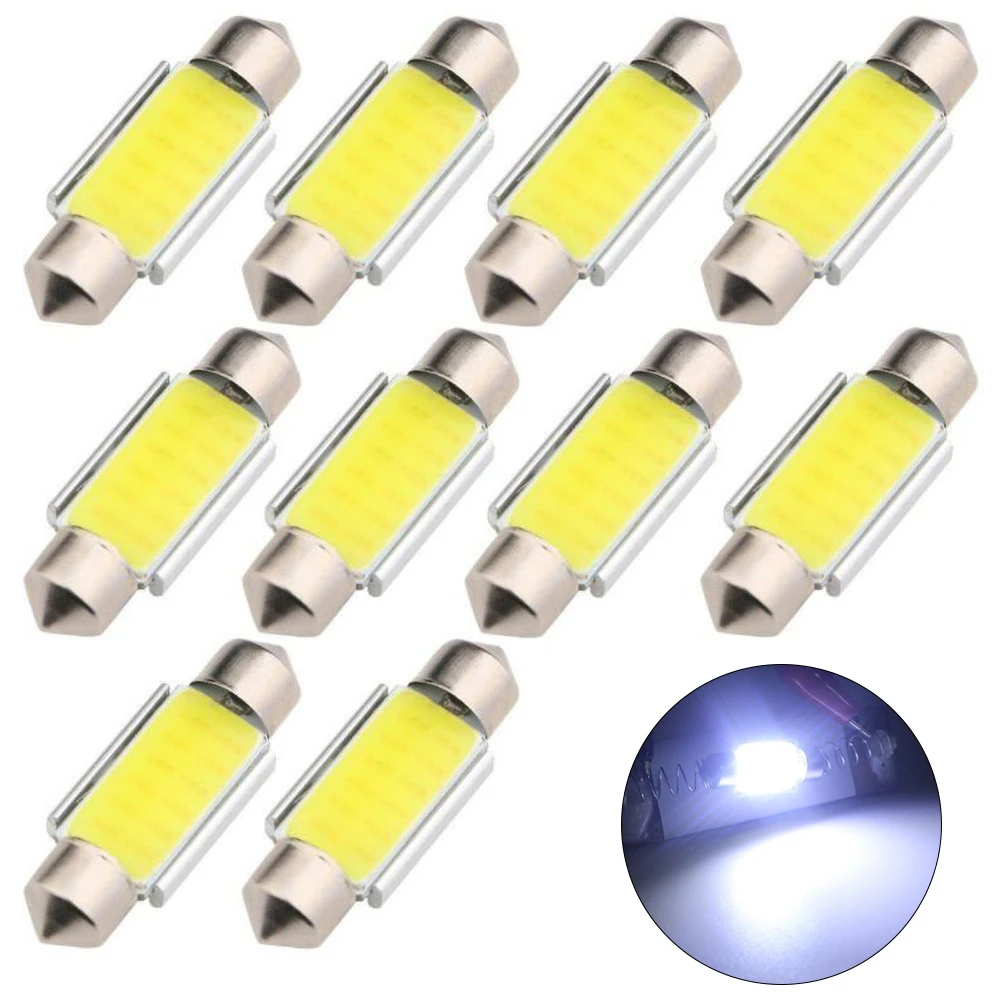 

2022 Newest COB LED Light 12V C5W Car Reading Dome Map Glove Box Lights Xenon White 12v 1pcs