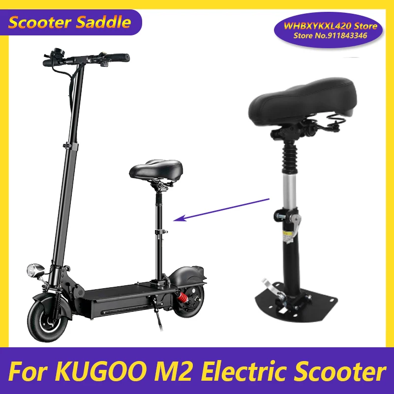 

8 Inch Electric Scooter Saddle Foldable Height Adjustable Shock-Absorbing Folding Seat Chair Shock Seat Post for KUGOO M2 Parts