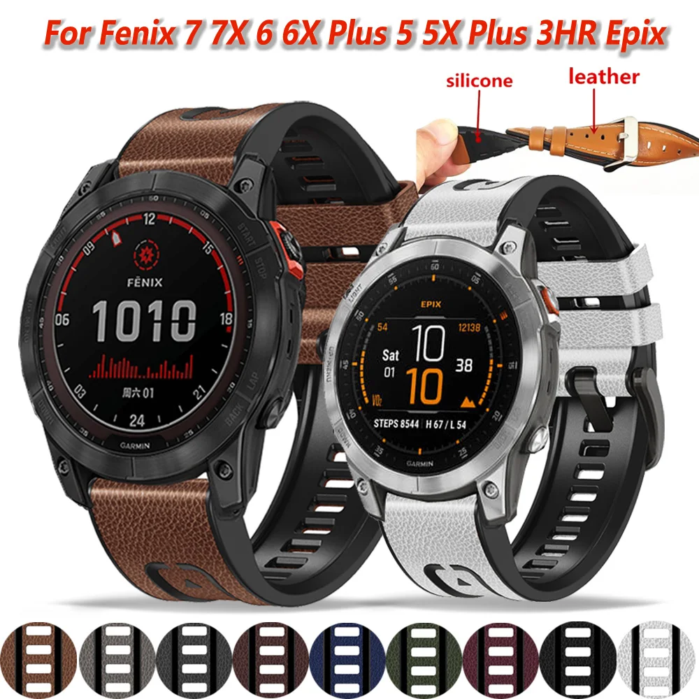 

Ремешок силиконовый для наручных часов Garmin Fenix 7X 7 6X 6 Pro 5X 5 Plus Epix 3HR 945, быстросъемный браслет для умных часов, 22 26 мм