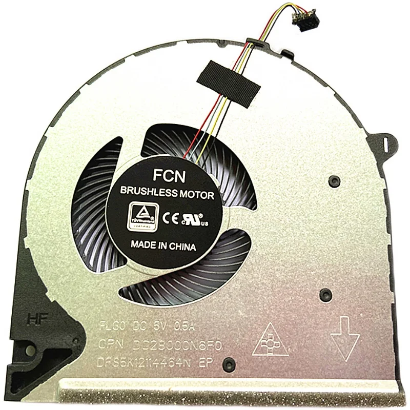 

New Laptop CPU Cooling Cooler Fan for HP 15-DU DW 15s-du0002TX Fan Notebook FAN DC28000N6F0 DFS5K12114464N L52034-001