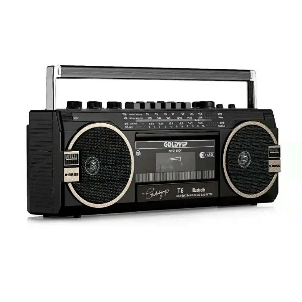 

Плейер винтажный, записывающее устройство, USB, радио Антигуа, Bluetooth
