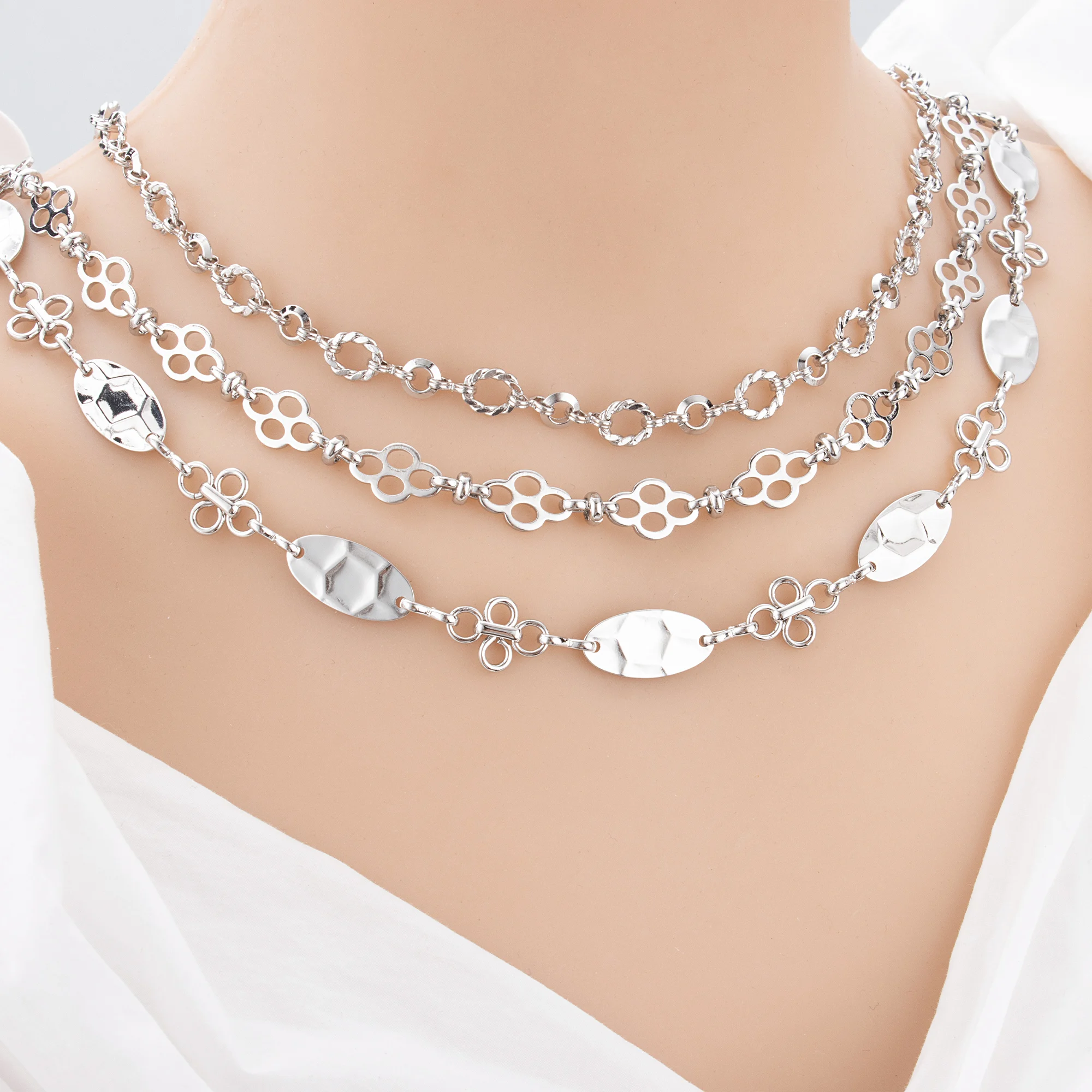 GUFEATHER 1 м/лот C413 цепочка 18-каратное золото с родиевым покрытием медь без никеля