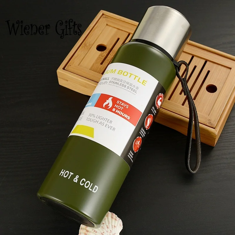 

Large Capacity Stainless Steel Thermos Portable Vacuum Flask Insulated Tumbler with Rope Thermo Bottle 500/700/1000/1500ml