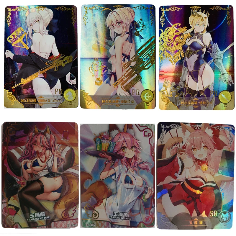 

Goddess Story Arthur Pendragon Hatsune Miku Tamamo no Mae Anime figure full set collection card child board game toys Gift
