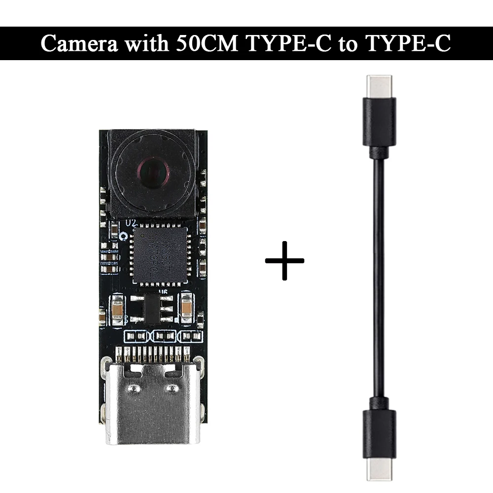 Фото Миниатюрный USB-модуль камеры Type-C 720P 1280*720 1 МП 65 градусов для платы разработки ESP32-S3 для серии ESP32, совместим с Win 10/11 и Android №5