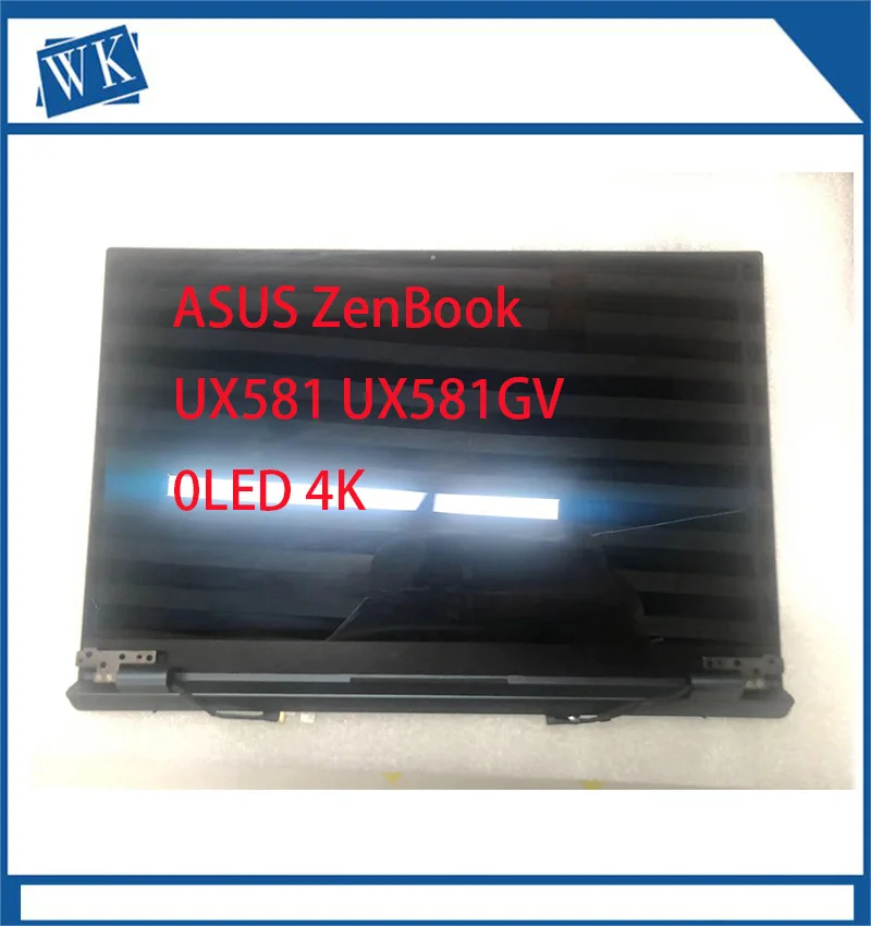 

15.6 için ''UHD 3840X2160 üst laptop for ASUS ZenBook Duo 15 UX581 UX581GV OLED ekran paneli dokunmatik ekran meclisi