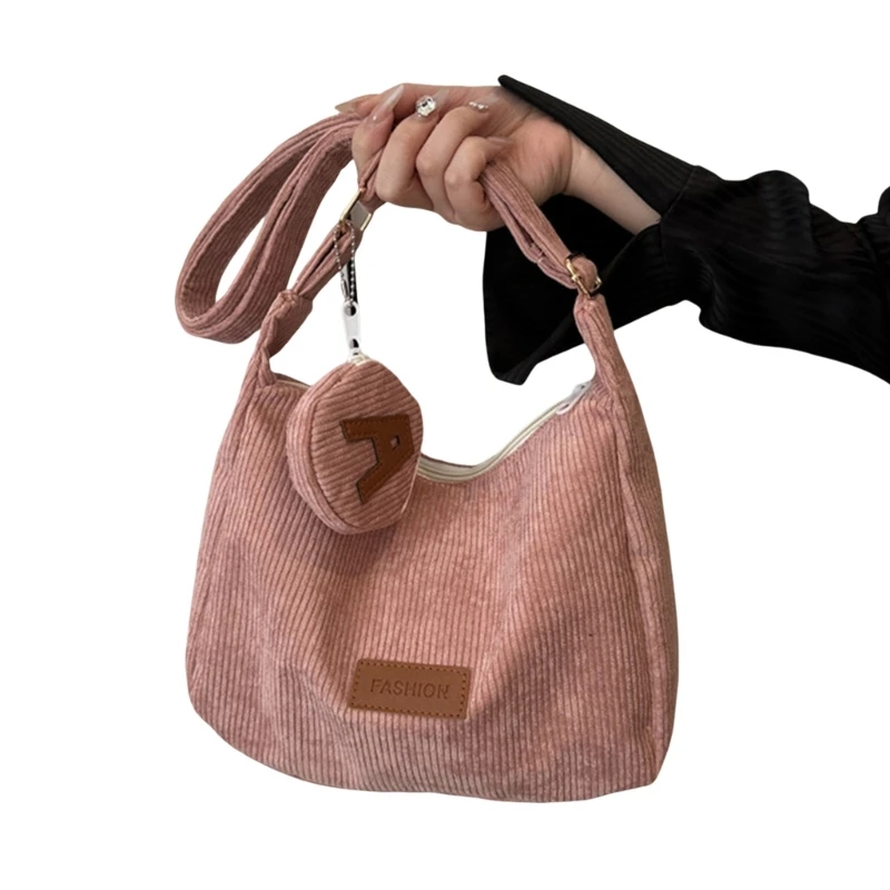 2024 НОВАЯ сумка через плечо вельветовые сумки на большая вместительная для