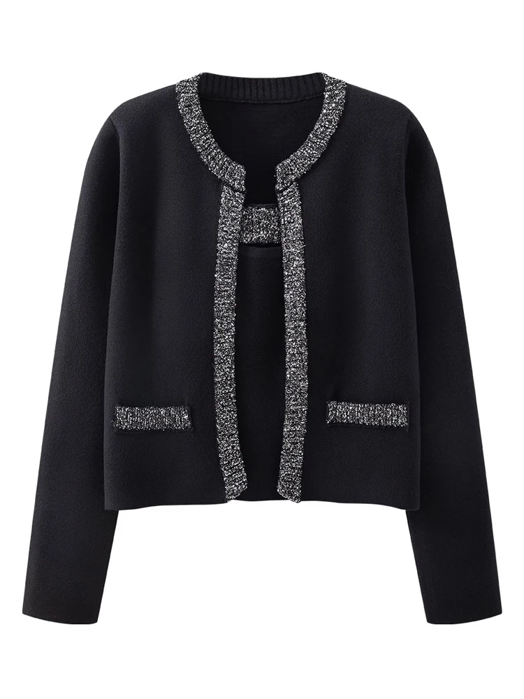 AELESEEN элегантный офисный женский осенне-зимний вязаный свитер из 2 предметов