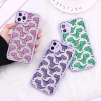 punqzy cute dinosaur hard pc protect lens phone case for iphone 13 pro max 12 11 xr 7 6 x 8 all inclusive drop protection cover