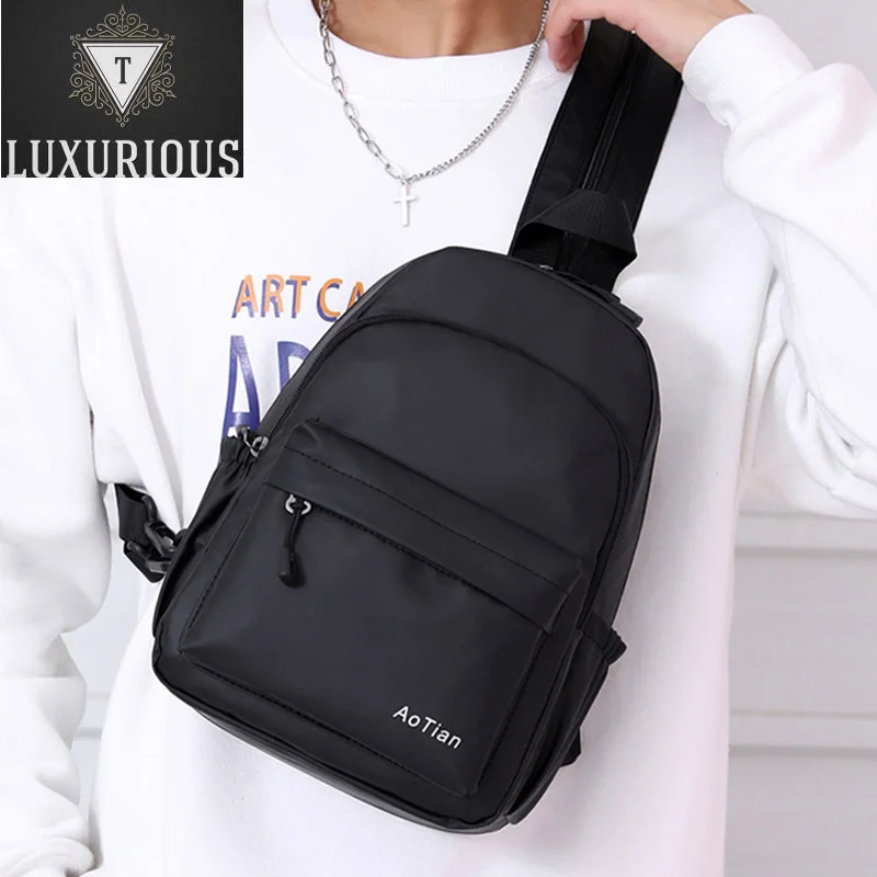 

Casual Multifunction Unisex Single Shoulder Oxford Waterproof Chest Packs Travel Crossbody Bags Male Lightweight School Bag