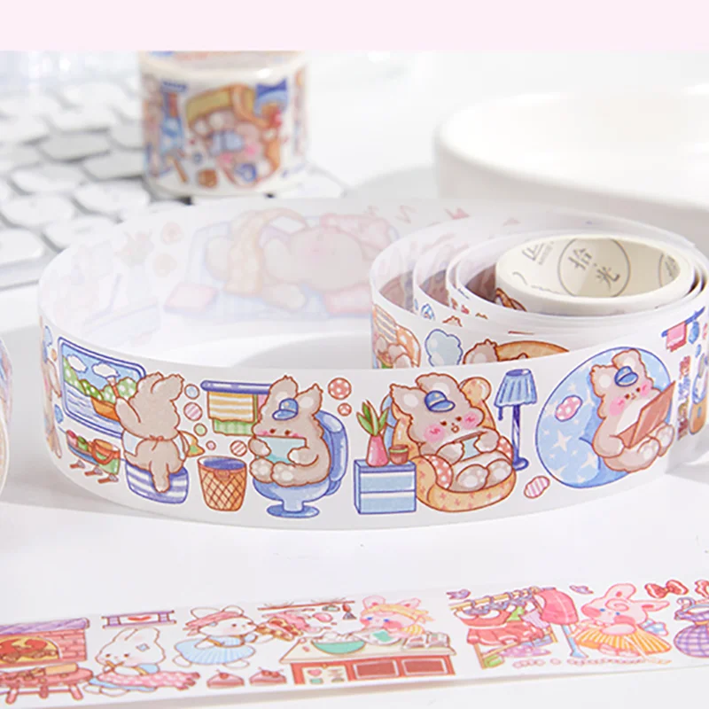 Mr. Paper 6 стилей 300 см/рулон милая фотография кролик медведь Маленький слон |