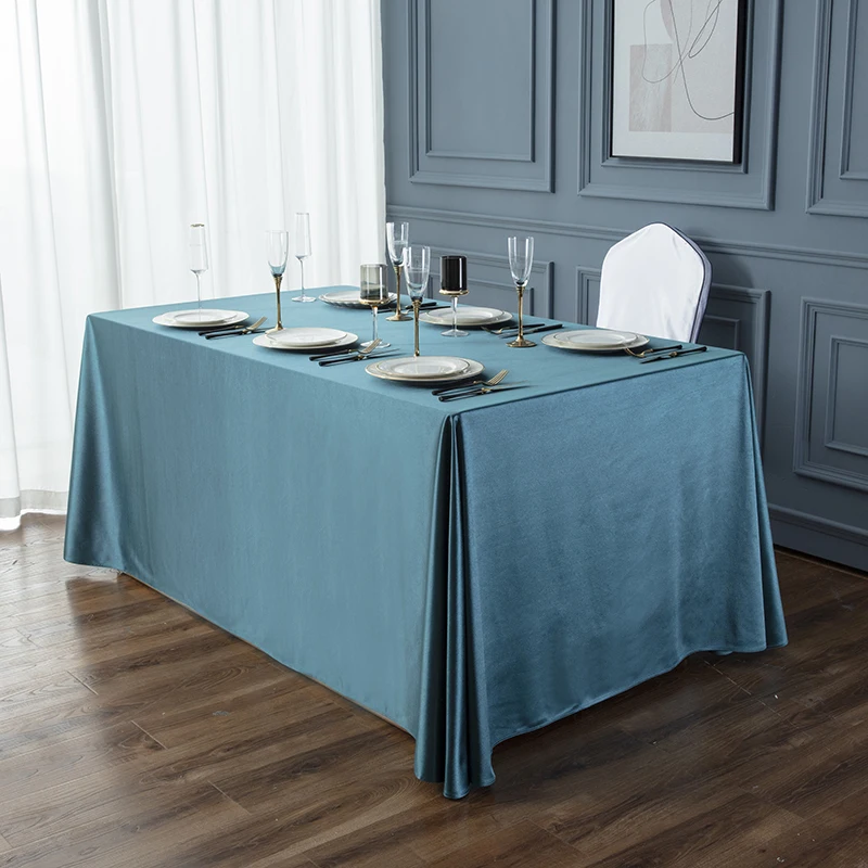 

Clean color satin tablecloth thickened multi -colored business tablecloth does not fade the tablecloth