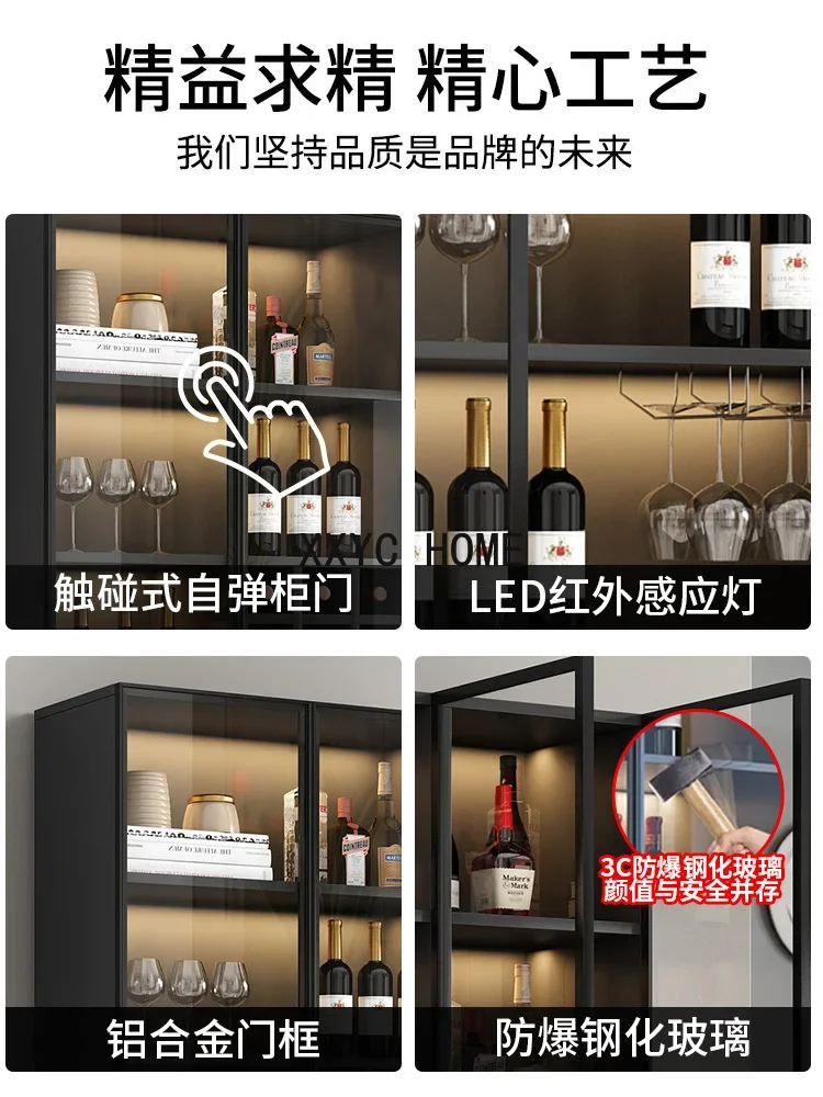 Роскошный винный шкаф стеклянная дверь Витринный Шкаф для гостиной современная