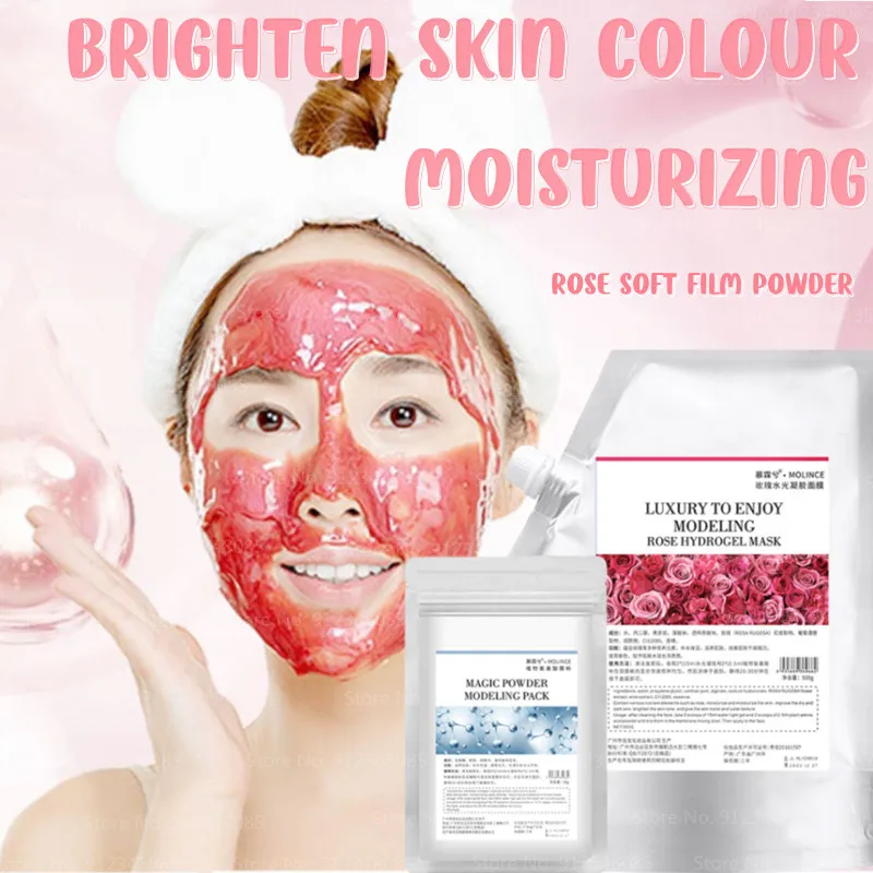 

1000g/500g Rose Hydrogel Mask Rose Soft Mask Powder Gold Soft Mask Moisturizing Mask Cosmetics Soft Jelly Mask Powder