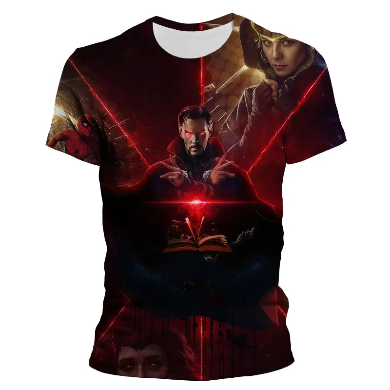 Футболка Мужская/женская с коротким рукавом и 3D-принтом Доктор странн |