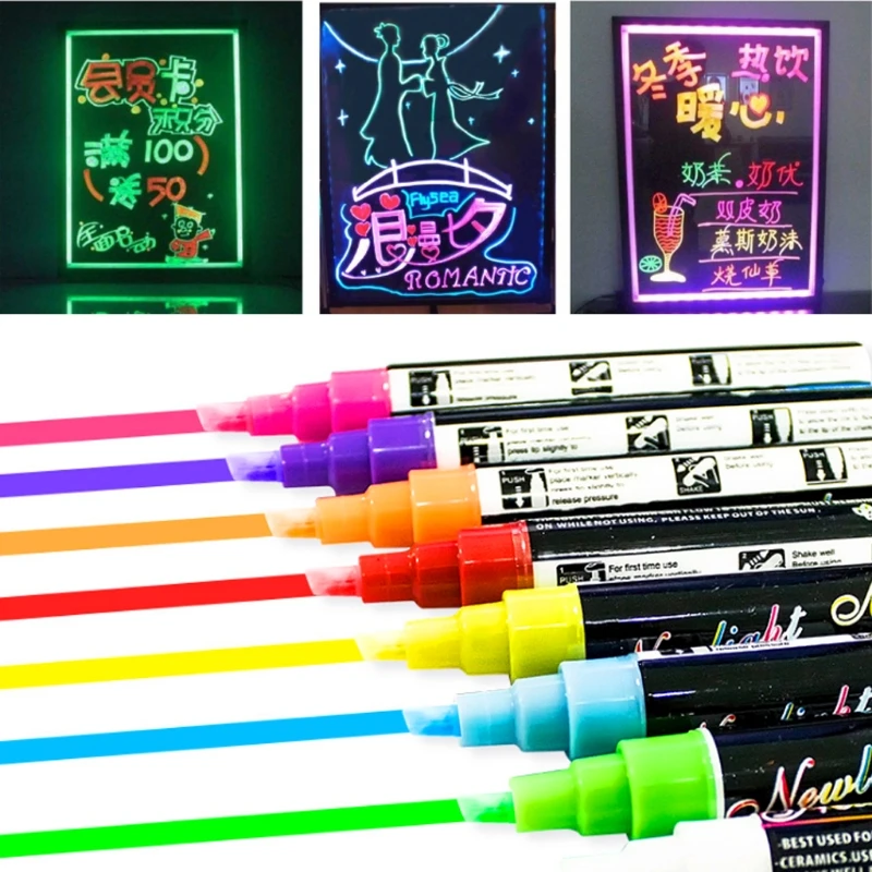 

Меловые маркеры, набор нетоксичных жидких ручек на водной основе без пыли для стираемой доски