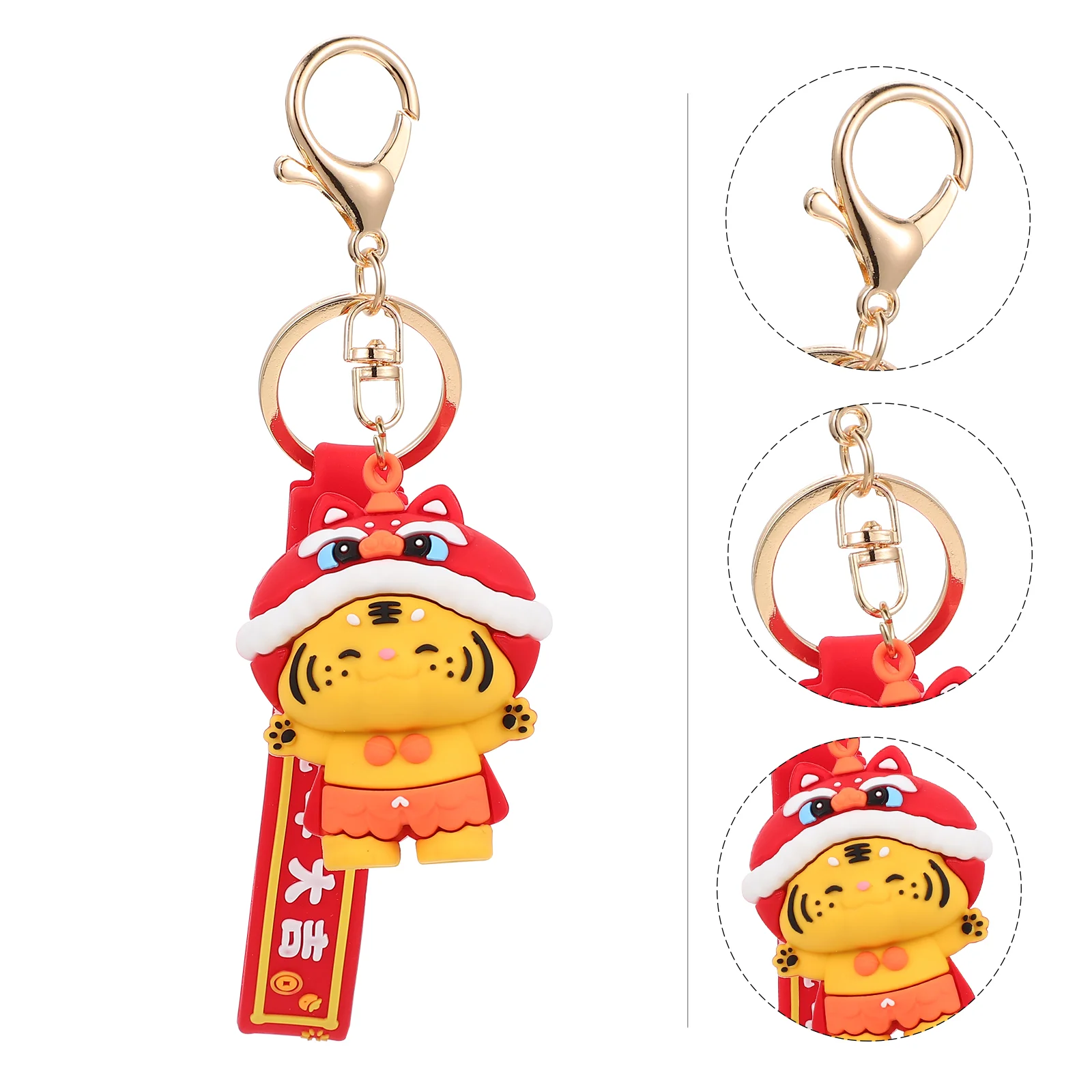 

Decorative Key Chain Pendant Lovely Tiger Design Key Pendant Bag Hanging Pendant