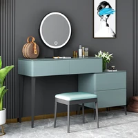 italian luxury paint dressing table storage cabinet integrated modern simple small bedroom multifunctional makeup table mirror