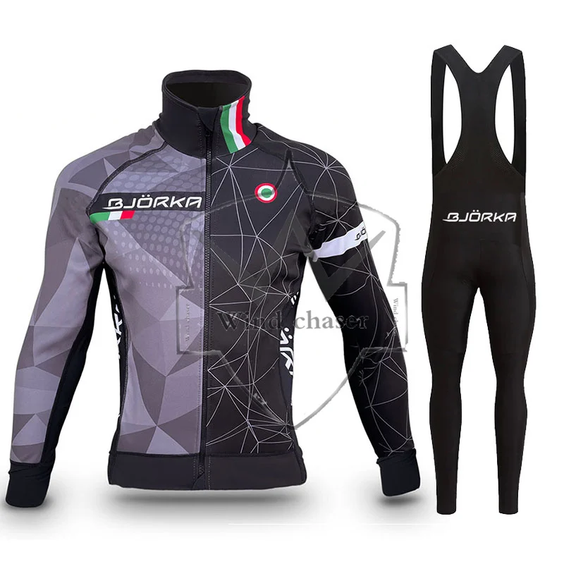 

Италийский BJORKA 2022 мужской велосипедный трикотажный комплект с длинными рукавами велосипедный Трикотажный костюм весна осень одежда для го...