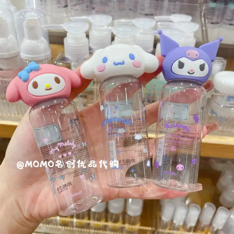 

3 Style Sanrioed Anime Cinnamoroll My Melody Kuromi Kawaii Portable Travel Cosmetics Separate Bottling Storage Bottle